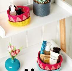 Geometric Crochet Bowls