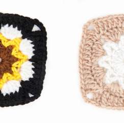 Granny Square of the Month: Sunflower & White Star