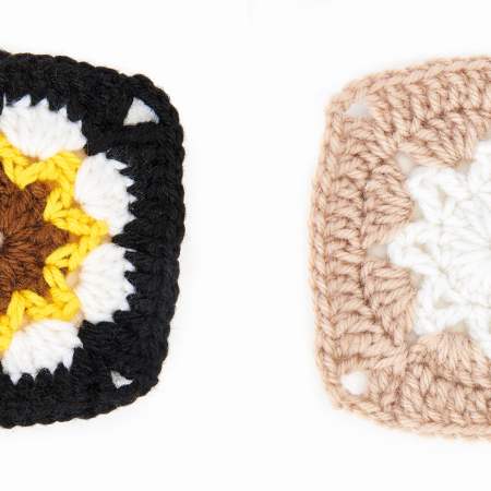 Granny Square of the Month: Sunflower & White Star