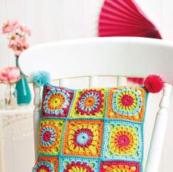 Granny square cushion