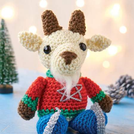 Ice-Skating Goat