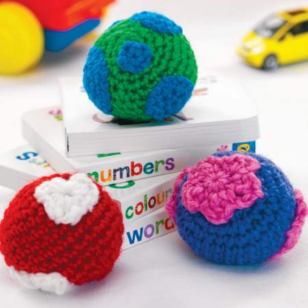 Crochet juggling balls