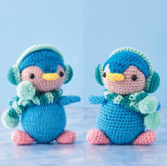 Crochet & Knit Christmas Penguins
