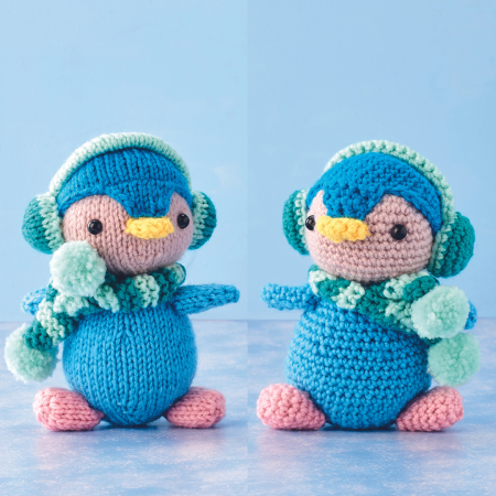 Crochet & Knit Christmas Penguins