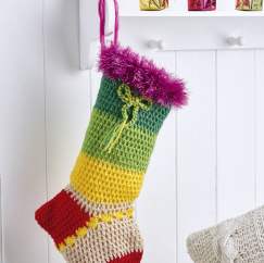 Stripy stocking