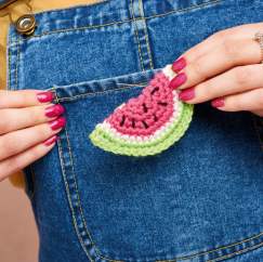 Watermelon Brooch