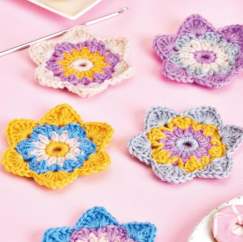 Pastel Flower Coasters