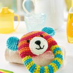 Teddy bear rattle