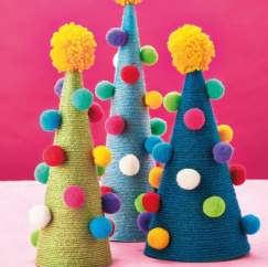 Yarn Christmas Trees