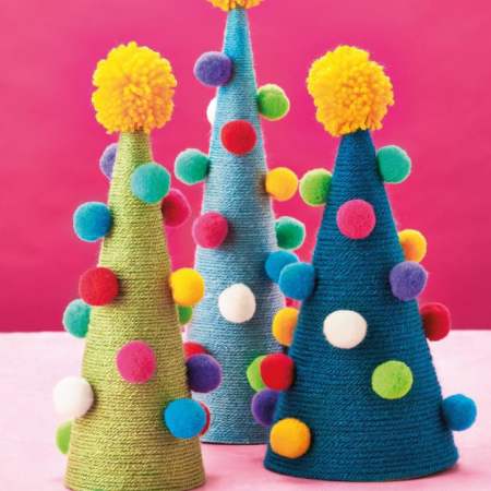 Yarn Christmas Trees