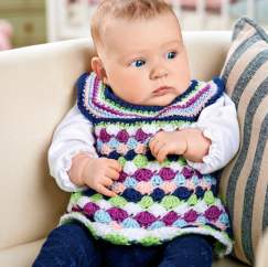 Pretty crochet baby dress