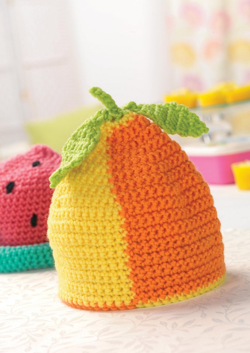 Crochet baby fruit hat Crochet Pattern
