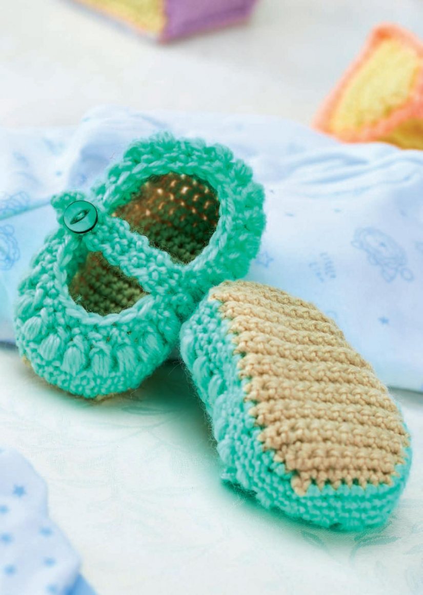 MaryJane crochet baby shoes Crochet Pattern