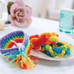 Simple crochet bracelets
