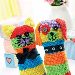 Crochet cat and dog toys
