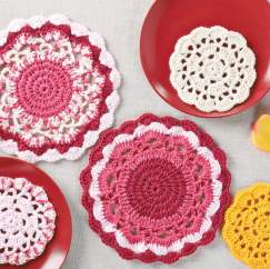 Crochet coasters and doilies