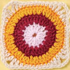 Circular granny square