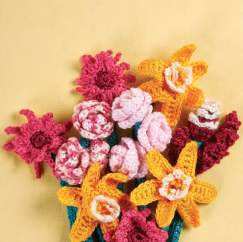 Crochet flower bouquet