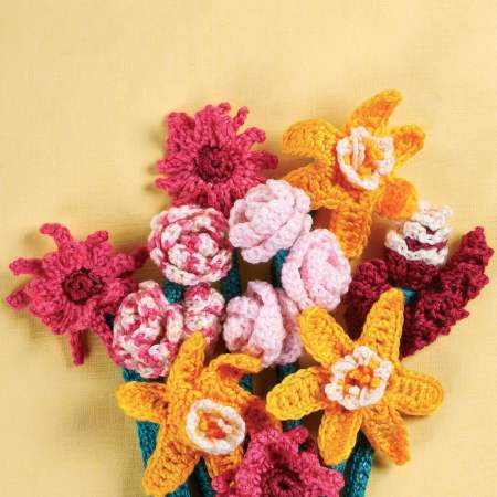 Crochet flower bouquet