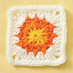 Sunflower granny square