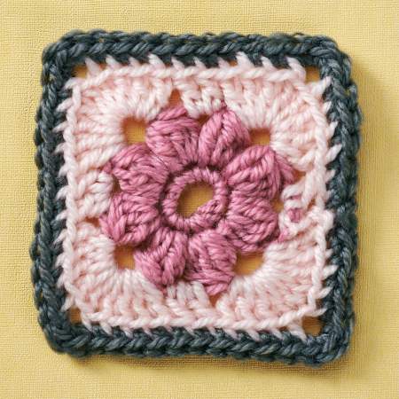 Rose granny square