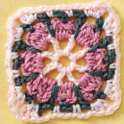 Circle granny square