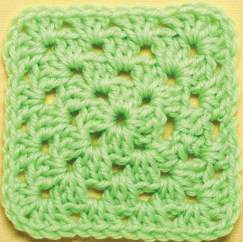 Single colour basic granny square