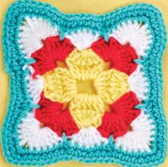 Wavy edge granny square