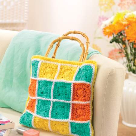 Granny square tote bag