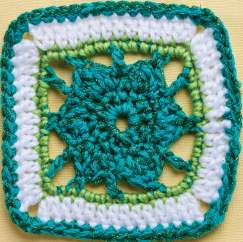 Sparkle flower granny square