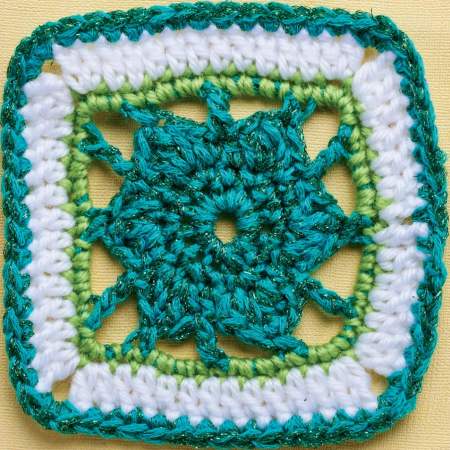 Sparkle flower granny square