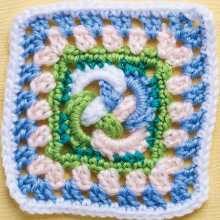 Celtic knot granny square