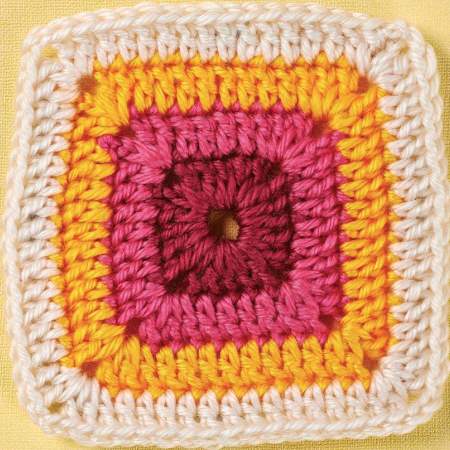 Four stripes granny square