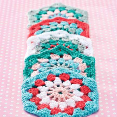 Gorgeous hexagon granny square