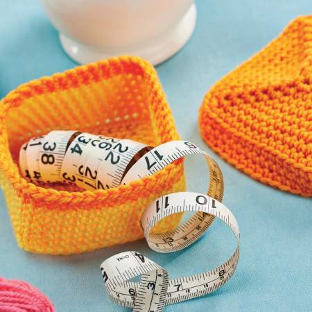 Lidded crochet boxes