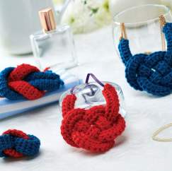 Nautical crochet jewellery