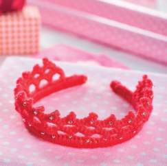 Crochet princess tiara