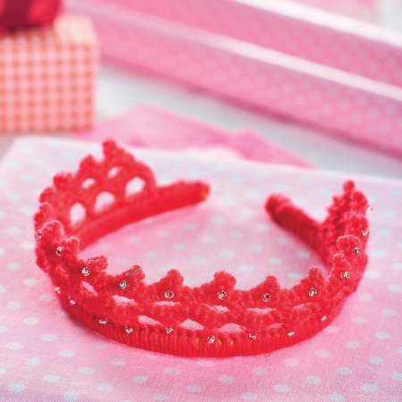 Crochet princess tiara