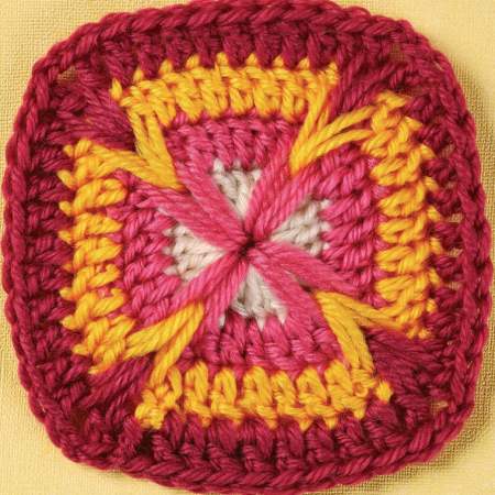 Ripple square granny square