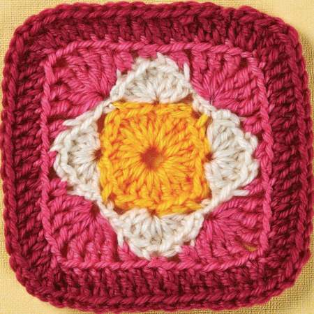 Twist square granny square