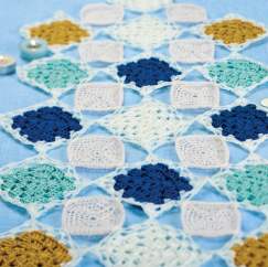 Pretty crochet table runner