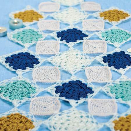 Pretty crochet table runner