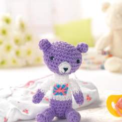 Union Jack crochet teddy bear