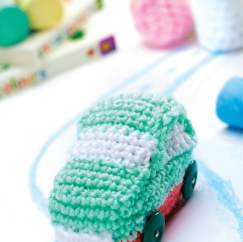Crochet toy car