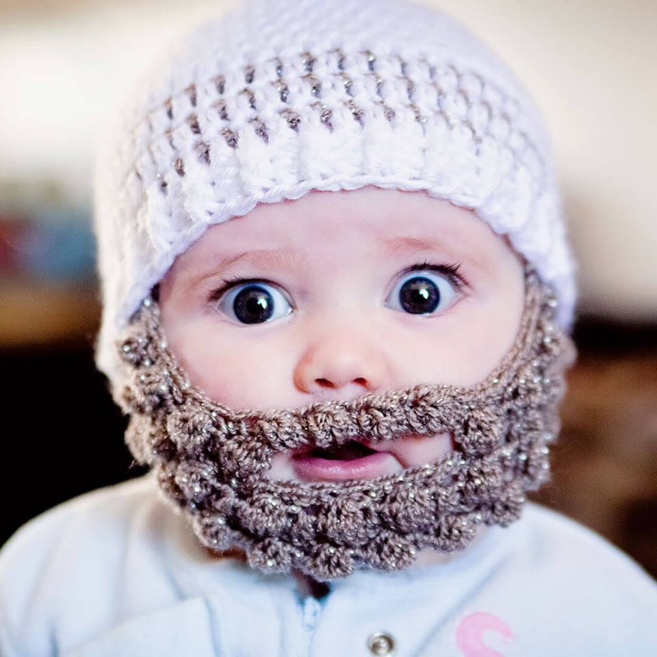 Cruelty Tilslutte større These Crochet Baby Beards Are THE... | Top Crochet Patterns