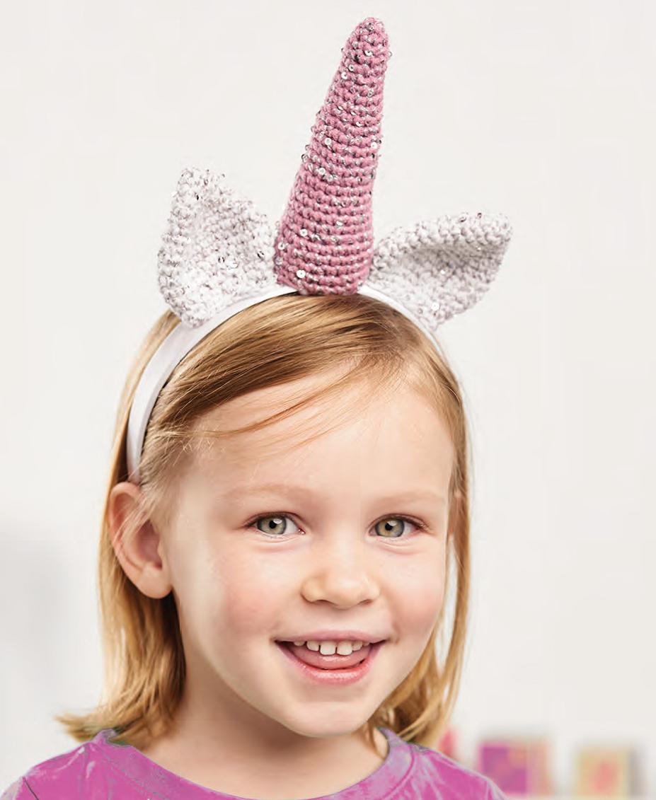 unicorn horn headband crochet pattern