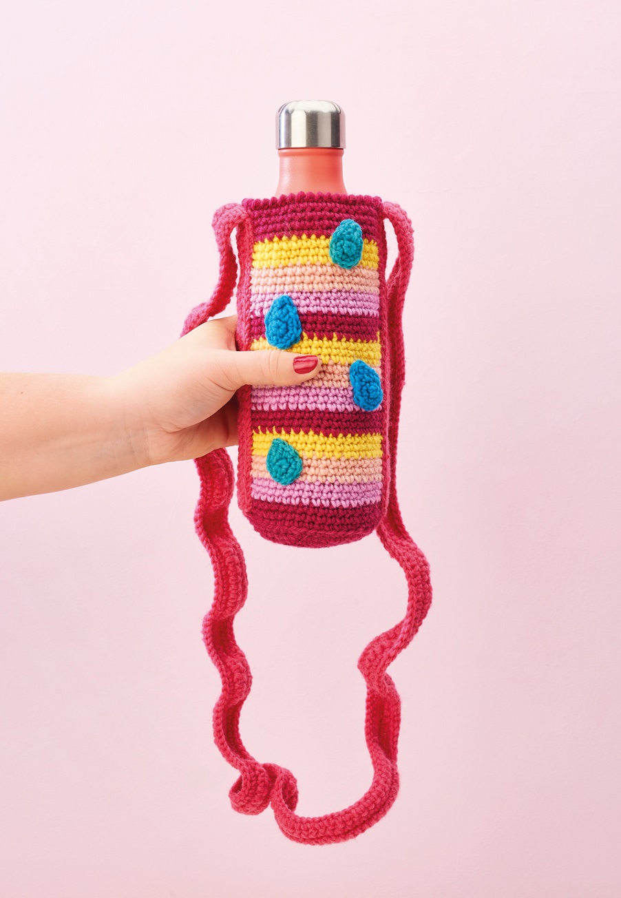 Crochet Bottle Holder Pattern Water Bottle Holder Crochet 