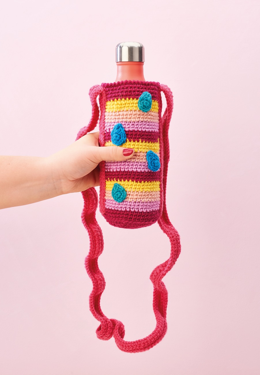 Quick Knit Water Bottle Holder