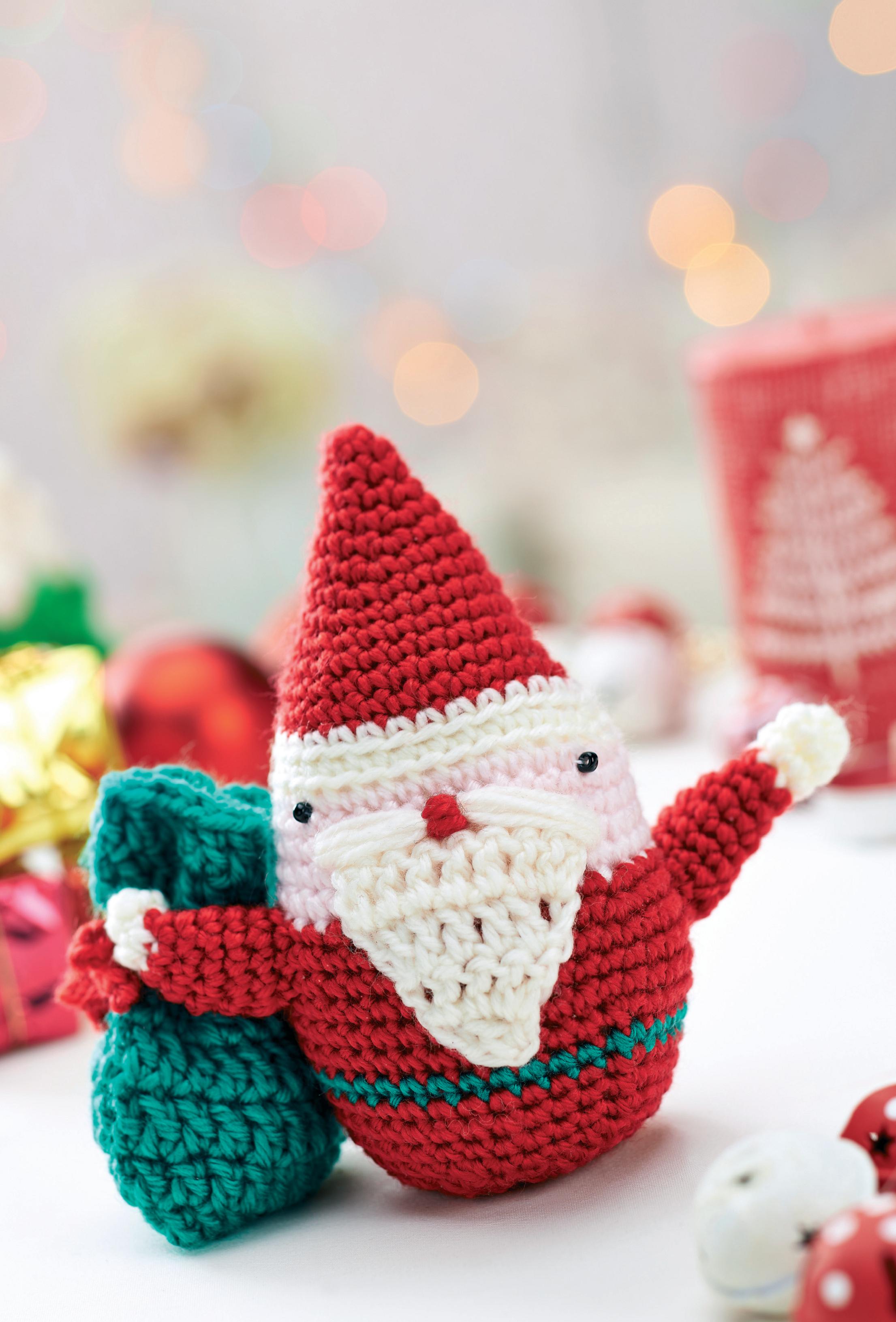 Crochet Father Christmas toy Crochet Pattern