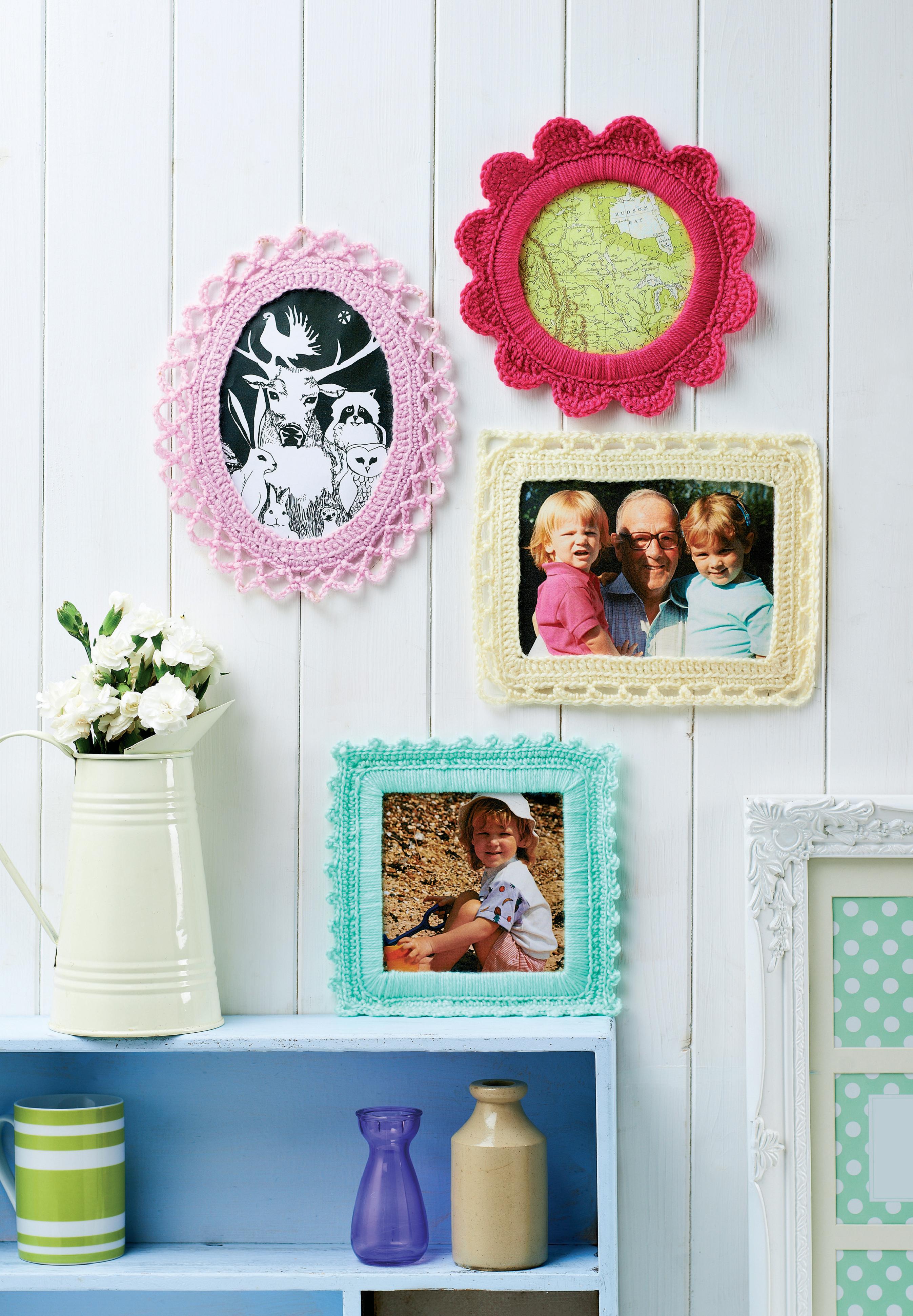 Fancy crochet picture frames Crochet Pattern